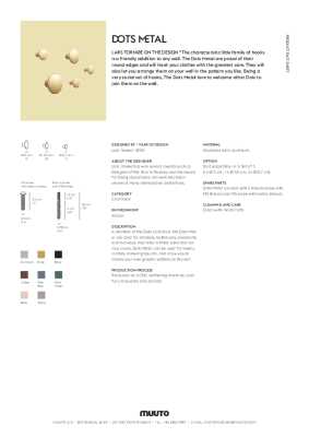 : The Dots Umber Metal (Individual) by Lars for Muuto